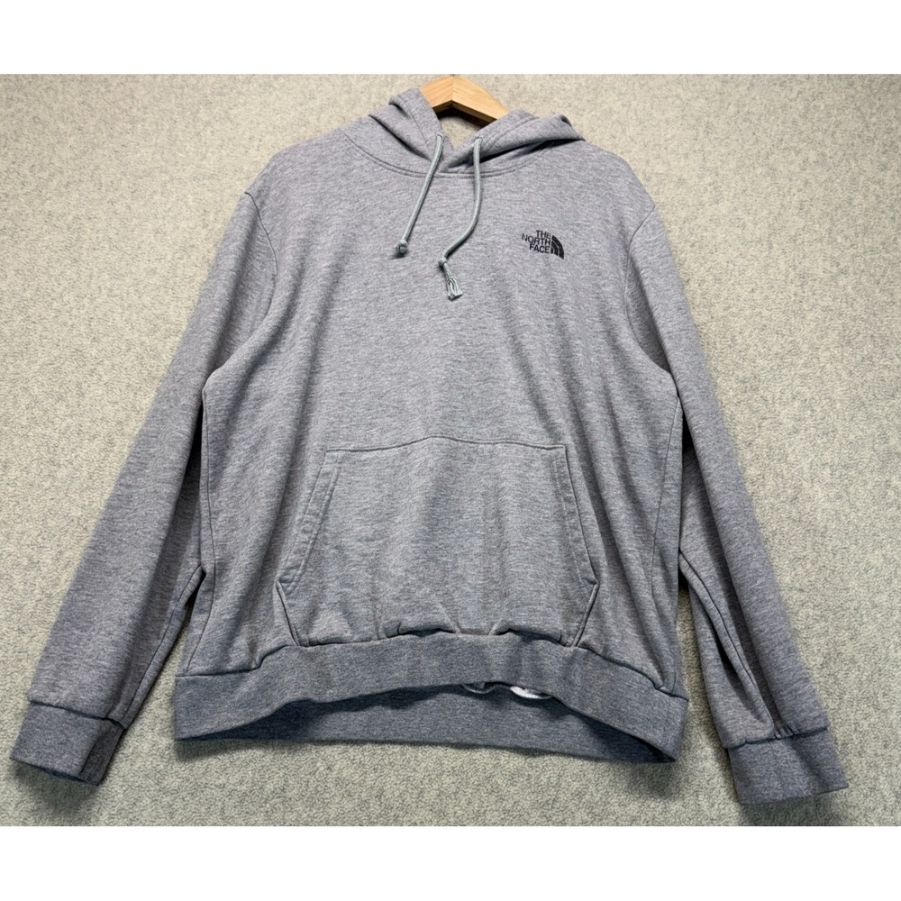 The North Face Mens Simple Dome Hoodie Gray Embroidered Logo Graphic Back XL